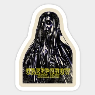 a scary figure from the darkness Sticker